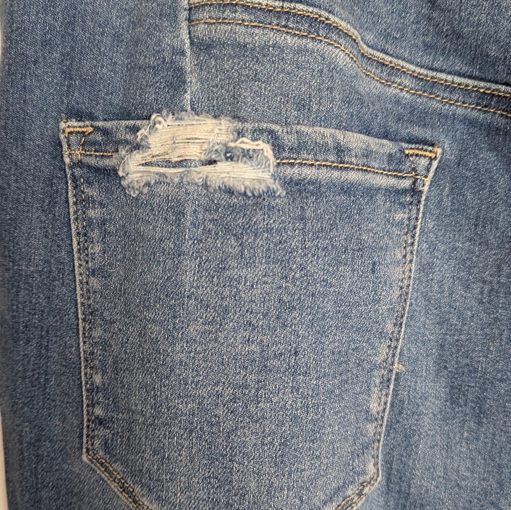 Flying Monkey Black Label Women's Blue  Flared Jeans Size 32 - Picture 5 of 15